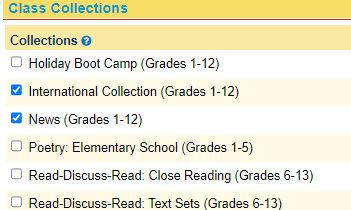 Các bộ bài học - Collections - trong My lessons